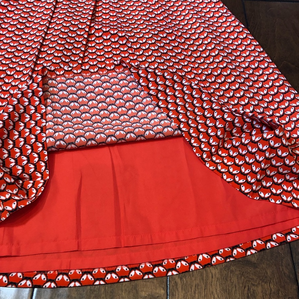 NWT The Limited orange fox skirt A-line - Picture 7 of 9